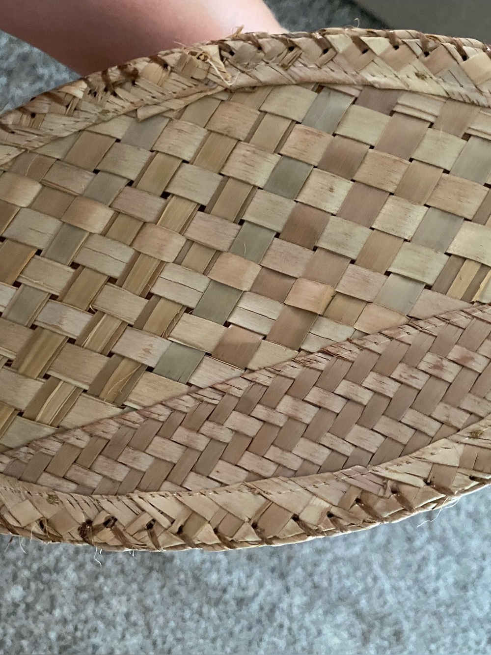 Tote Bag Straw Lined Market Casual Bag - Picture 5 of 9